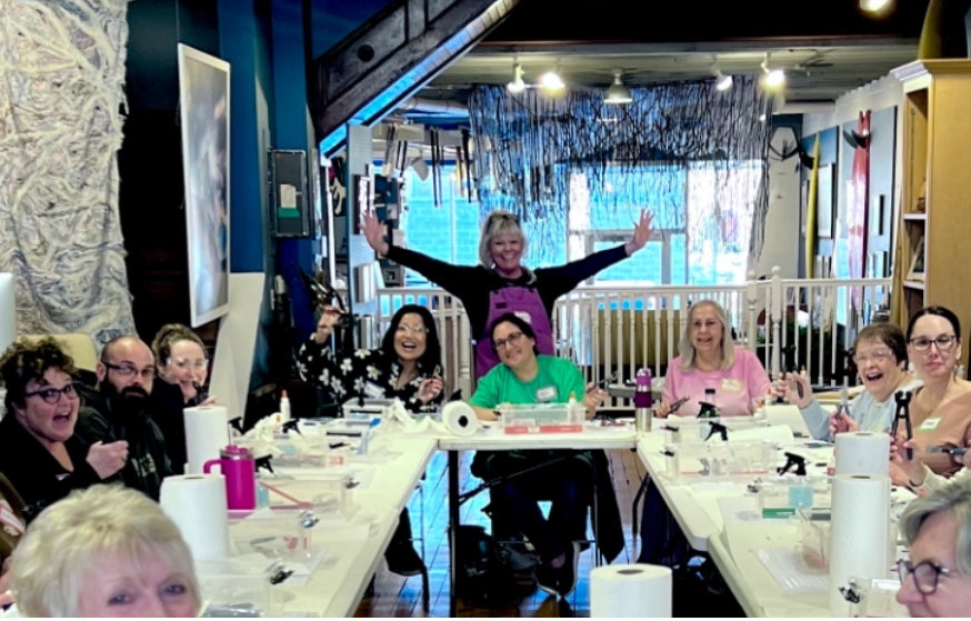 Fused Glass Christmas Tree Workshop with Karen K. McCann October 18, 4pm-6pm