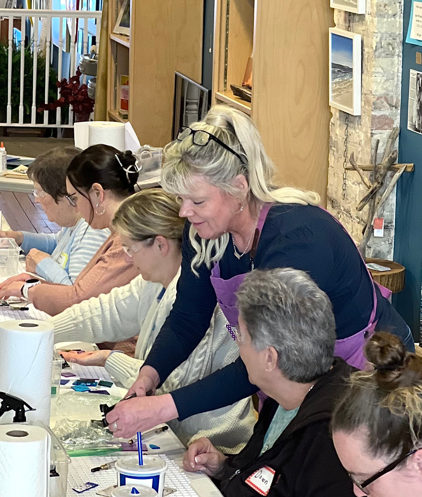 Busy Busy Bookshelves: Fused Glass Workshop with Karen K McCann
