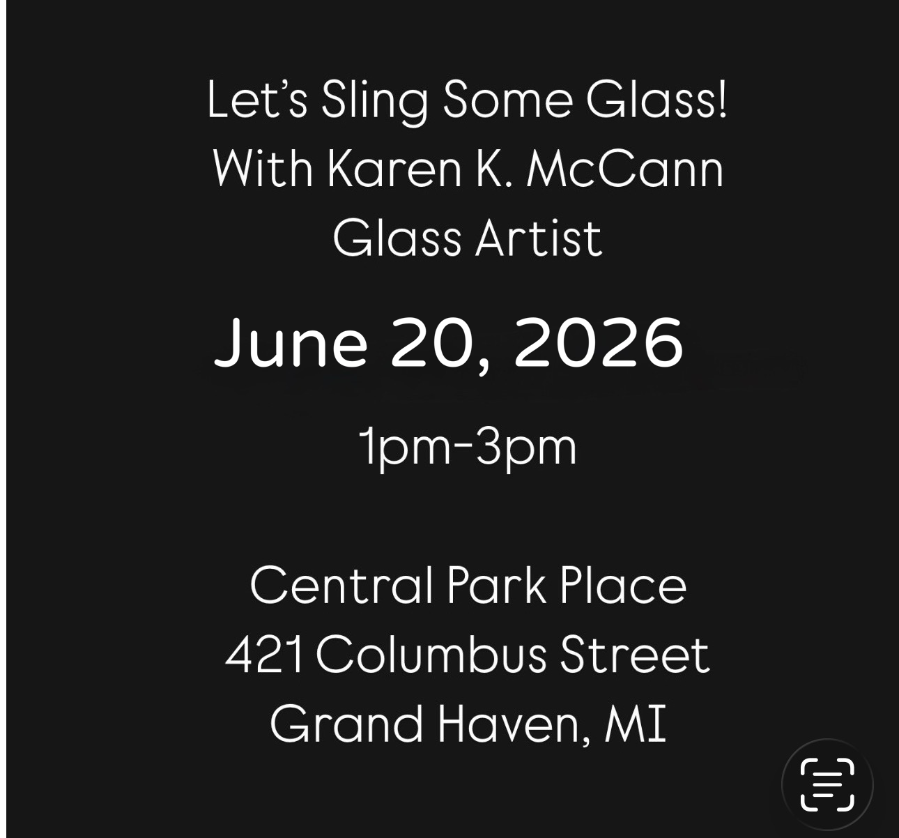 Fused Glass Butterfly Suncatcher Workshop With Karen K. McCann June 20 1pm-3pm
