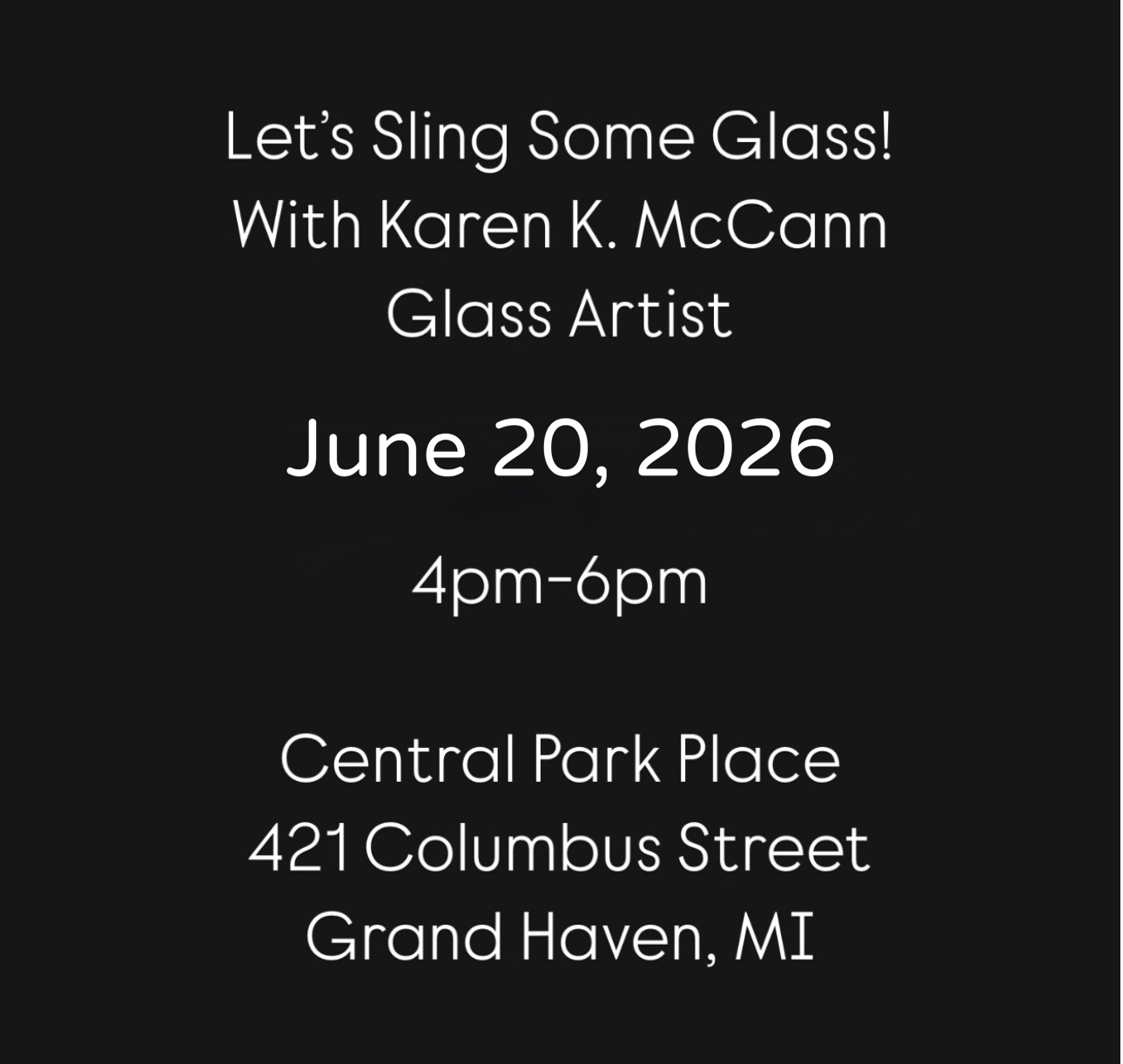 Fused Glass Butterfly Suncatcher Workshop With Karen K. McCann June 20 4pm-6pm
