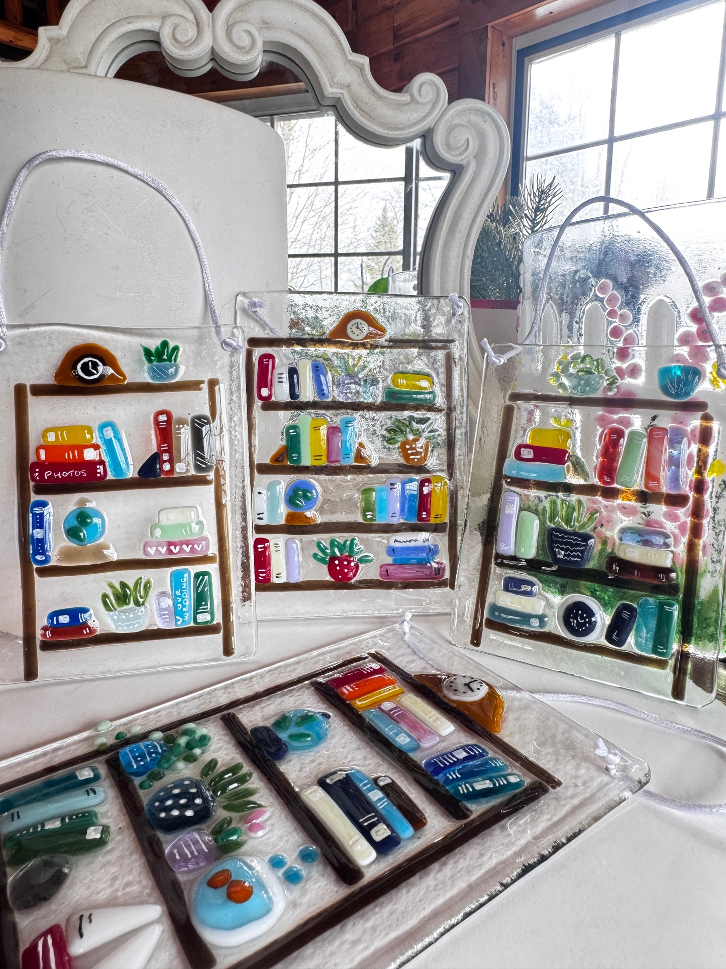 Busy Busy Bookshelves: Fused Glass Workshop with Karen K McCann